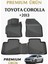 Toyota Corolla 2013+ Uyumlu 3D Oto Paspas Premium 1