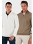 Pamuklu Regular Fit Yarım Fermuarlı Dik Yaka 2'li Paket Sweat Erkek Sweat 5905716S2 1