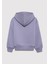 7610035-88095 Mavi Logo Baskılı Kapüşonlu Mor Sweatshirt 4