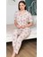 Alissa 6251 Kadın Çilek Desenli Patlı Pijama Takımı 1