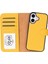 Apple iPhone 17 Için, Hakiki Deri, El Yapımı Cüzdanlı Kılıf, Magsafe ile Uyumlu, Iç Yüzeyi Kadife, Limon Sarı 1