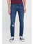 Pamuklu Slim Fit Normal Bel Dar Paça Jeans Erkek Kot Pantolon L71918 2xt 1