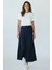 Kadın Beli Lastikli Yanlardan Divet Detaylı Kalın Kışlık Etek 4