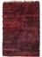 Tayeçe El Dokuma Bordo Tülü Halı 164X237 cm 1
