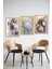 🌸 Pastel Çiçekler – 3’lü Mdf Uv Baskılı Zarif Tablo Seti (3 Ebat Seçeneği) CRVS1026 13 x 17 3