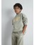 6610110-70155 Mavi Logo Baskılı Kapüşonlu Yeşil Sweatshirt 2