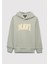 6610110-70155 Mavi Logo Baskılı Kapüşonlu Yeşil Sweatshirt 3