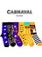 6\'lı Halloween Cadılar Bayramı Desenli Unisex Kutulu Çorap Seti 3