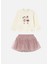 1-4 Yaş Arası Kız Bebek Tütü Etek Bluz Takım - Pudra 1