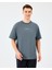 M Graphic Tee Reflect Logo Oversize T-Shirt Erkek Gri Tshirt S231094-3998 1