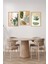 🌿 Soyut Yeşil Bitkiler ve Formlar 3’lü Uv Baskılı Mdf Tablo Seti CRVS1043 13 x 17 2