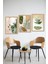 🌿 Soyut Yeşil Bitkiler ve Formlar 3’lü Uv Baskılı Mdf Tablo Seti CRVS1043 13 x 17 3