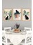🖼️ Saksıdaki Siyah Kediler Temalı 3'lü Tablo Seti (Çerçevesiz) CRVS1040 13 x 17 5