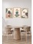 🌿 Soyut Vazo ve Bitki Kompozisyonu Temalı 3'lü Tablo Seti 🌿 - Çerçevesiz Mdf Uv Baskı CRVS1058 13 x 17 2
