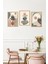 🌿 Soyut Vazo ve Bitki Kompozisyonu Temalı 3'lü Tablo Seti 🌿 - Çerçevesiz Mdf Uv Baskı CRVS1058 13 x 17 4