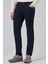 Erkek Lacivert Denim 5 Cep Slim Fit Jean Kot Pantolon 3