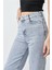 1001 Gri Kar Yüksek Bel Kadın Palazzo Denim Pantolon – Düz Kesim, Bol Paça, Premium Pamuklu Kumaş 2