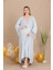 Lady Lingerie Düğmeli Dantel Yakalı Gecelik ve Dantel Kol Yaka Detaylı Sabahlık Hamile&lohusa 2'li Set Gecelik 1