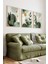 🌿 3’lü Çerçeveli Bitki ve Geometrik Şekilli Modern Tablo Seti – Uv Baskılı, Mdf Zeminli 🟠 CRV1032 23 x 32 1