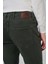 Erkek Haki Denim 5 Cep Slim Fit Jean Kot Pantolon 5