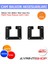 Cam Balkon Teker Çıkış Plastik Aparat Yedek Parça 2 adet 1