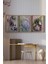 💐 3'lü Çerçeveli Renkli Çiçek Kompozisyonu Tablo Seti –ahşap Çam Çerçeveli, Uv Baskılı🌿 CRV1026 23 x 32 3
