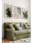 🌿 3’lü Çerçeveli Minimal Yüz ve Yaprak Temalı Tablo Seti – Uv Baskılı, Ahşap Çerçeveli 🌿 CRV1030 23 x 32 1
