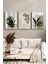 🌿 3’lü Çerçeveli Minimal Yüz ve Yaprak Temalı Tablo Seti – Uv Baskılı, Ahşap Çerçeveli 🌿 CRV1030 23 x 32 4