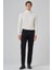 Erkek Siyah Denim 5 Cep Slim Fit Jean Kot Pantolon 2