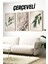 🌸3’lü Çerçeveli Beyaz Çiçek ve Yaprak Temalı Modern Tablo Seti – Uv Baskılı, Mdf Zeminli 🌿 CRV1034 23 x 32 1