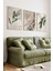 🌸3’lü Çerçeveli Beyaz Çiçek ve Yaprak Temalı Modern Tablo Seti – Uv Baskılı, Mdf Zeminli 🌿 CRV1034 23 x 32 2