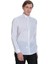 Beyaz Comfort Fit Ata Yaka 100% Pamuk Uzun Kollu Damatlık Gömlek 3