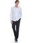 Beyaz Slim Fit Slim Yaka Pamuklu Uzun Kollu Gömlek 2