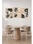 🌿 Bej, Kahverengi ve Siyah Çiçek Desenli 3'lü Tablo Seti – Uv Baskılı- Çerçevesiz Mdf CRVS1065 13 x 17 2