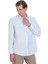 Beyaz Klasik Fit Slim Yaka Pamuklu Uzun Kollu Gömlek 5