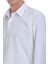 Beyaz Klasik Fit Slim Yaka Pamuklu Uzun Kollu Gömlek 6