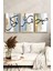 🎨 Sabır, Şükür ve Tevekkül Yazılı Modern Hat Sanatı Tablo SETI🎨CRV1073 23 x 32 5