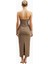Becasue Of Alice Strapless Ruched Midaxi Dress Büzgü Detaylı Straplez Midaxi Elbise 7
