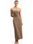 Becasue Of Alice Strapless Ruched Midaxi Dress Büzgü Detaylı Straplez Midaxi Elbise 1