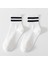 Kadın Beyaz Çift Çizgili Soket Çorap 5’li Paket 2