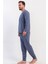 Erkek Füme Uzun Kollu Bisiklet Yaka Penye Pijama Takımı C8T5N0405 3