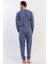 Erkek Füme Uzun Kollu Bisiklet Yaka Penye Pijama Takımı C8T5N0405 4