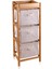 Bambu 3 Bez Çekmeceli Düzenleyici Dolap Raf 90x35x30 cm 1