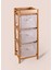 Bambu 3 Bez Çekmeceli Düzenleyici Dolap Raf 90x35x30 cm 4