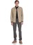 Bej Slim Fit Bebe Yaka Baharlık Mont 2