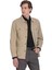 Bej Slim Fit Bebe Yaka Baharlık Mont 4