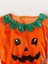 Kız Çocuk Cadılar Bayramı Halloween Turuncu Balkabaklı Kostümü Elbise +Taç + Süpürge + Siyah Babet 6
