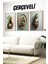 🌿 Modern Bitki Vazoları Temalı 3’lü Çerçeveli Tablo Seti🌿 CRV1094 23 x 32 1