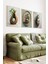 🌿 Modern Bitki Vazoları Temalı 3’lü Çerçeveli Tablo Seti🌿 CRV1094 23 x 32 2