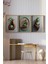 🌿 Modern Bitki Vazoları Temalı 3’lü Çerçeveli Tablo Seti🌿 CRV1094 23 x 32 3